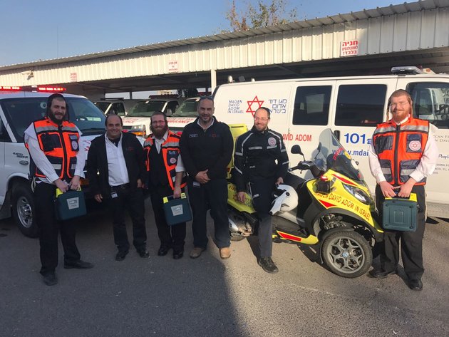 אופנוע מד"א ודפיברילטורים חולקו לכונני מד"א במרחב גלבוע
