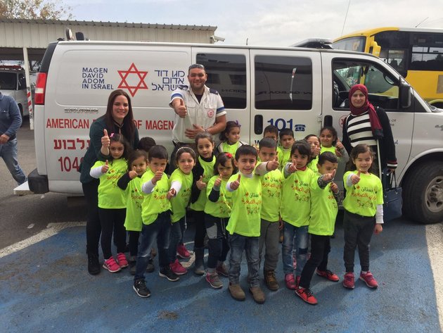 ילדי גן אלאידי אלסגירה מכפר דחי ביקרו בתחנת מד"א בעפולה