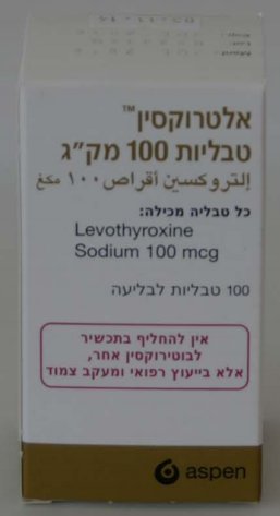 אלטרוקסין – עדכון בנוגע למשך השימוש בתכשיר לאחר פתיחה ראשונה של האריזה