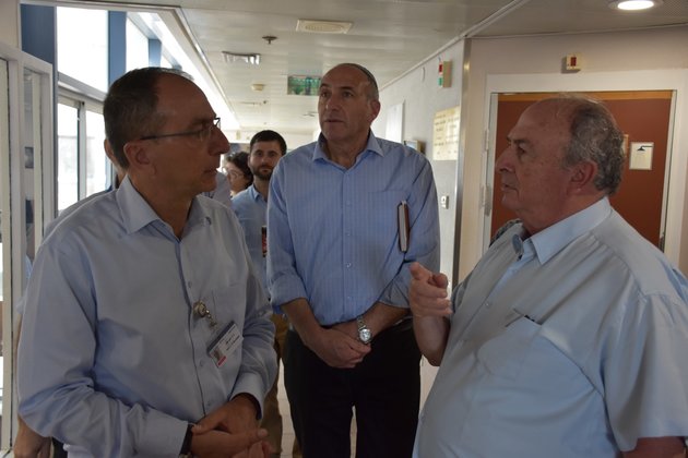 חה"כ אלי אלאלוף וחה"כ מוטי יוגב ביקרו במרכז הרפואי פדה-פוריה