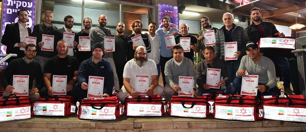 20 חובשי רפואת חירום חדשים של מד"א בעיר אילת