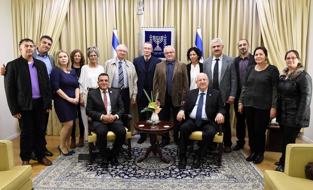 נשיא המדינה נפגש עם צוות המרכז הרפואי זיו בצפת
