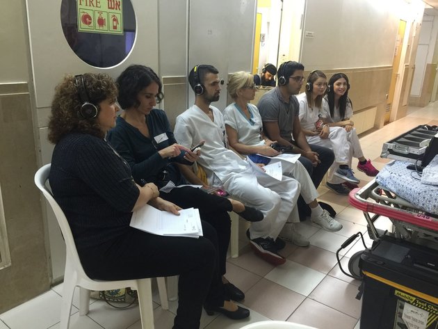 סדנת "מסר על גלגלים" הגיעה למרכז הרפואי בני ציון