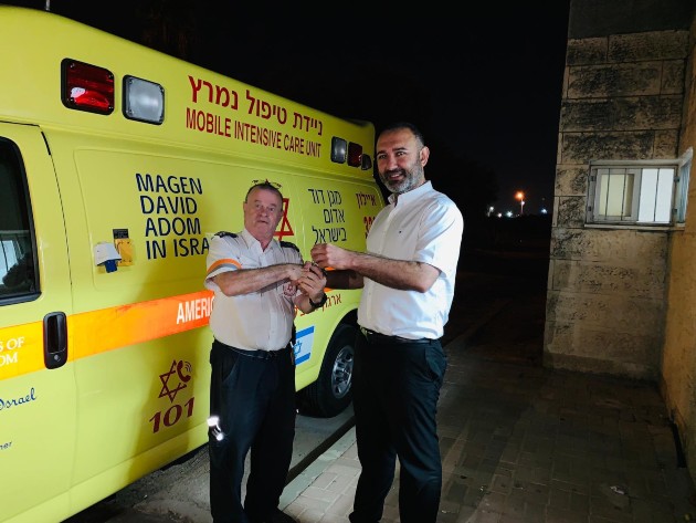 שתי ניידות טיפול נמרץ חדשות בצי כלי הרכב של מד"א ברמלה-לוד