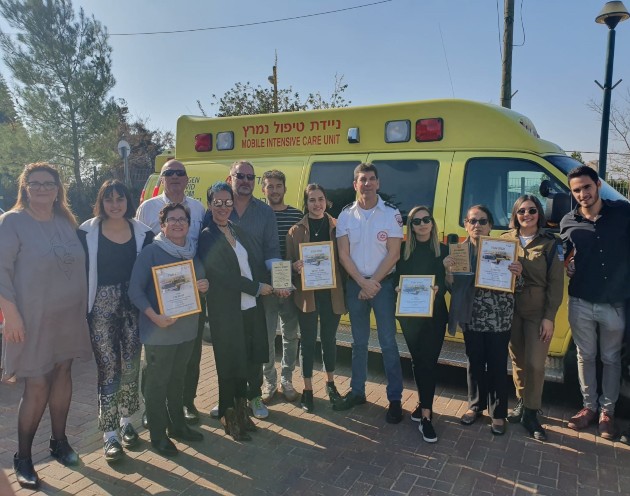 נקודת הזנקה חדשה של מד"א נחנכה סמוך למושב עין ורד