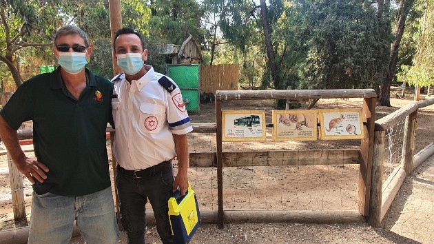 בהלה בגן החיות: המטפל התמוטט בחצר הקנגורו – מתנדב מד"א שעובד בספארי הציל את חייו